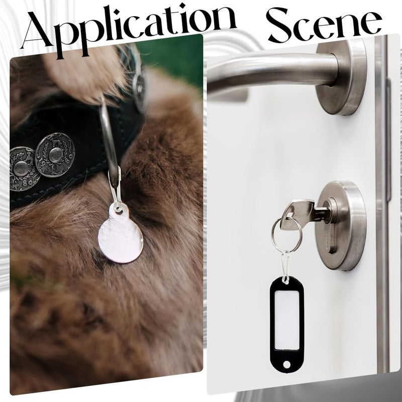 SOFPLATE 1 Box 50 Pack Lanyard Snap Spring Hooks Metal Snap Hooks 1.18 Inch Stainless Steel Silver Flag Pole Gourd Gate Push Hanging Buckles for DIY Lanyard Keychain ID Cards Purse Curtain Crafts - Image 5